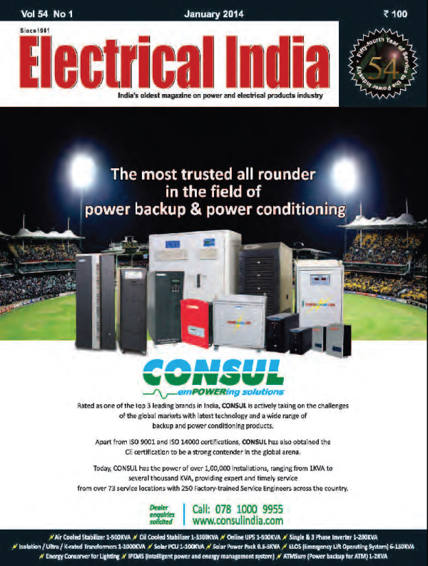 online news, blogs, news articles, Case Studies, Industry Articles, Article Publications, Journal | energy & power industry | Electrical India December 2014 - Electrical India Magazine on Power & Electrical products, Renewable Energy, Transformers, Switchgear & Cables