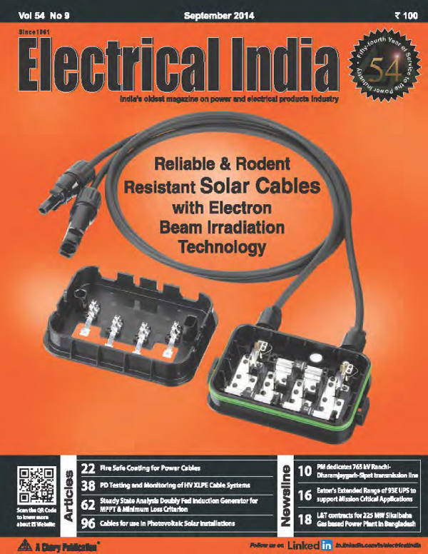 online news, blogs, news articles, Case Studies, Industry Articles, Article Publications, Journal | energy & power industry | Electrical India December 2014 - Electrical India Magazine on Power & Electrical products, Renewable Energy, Transformers, Switchgear & Cables