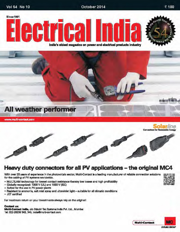 online news, blogs, news articles, Case Studies, Industry Articles, Article Publications, Journal | energy & power industry | Electrical India December 2014 - Electrical India Magazine on Power & Electrical products, Renewable Energy, Transformers, Switchgear & Cables