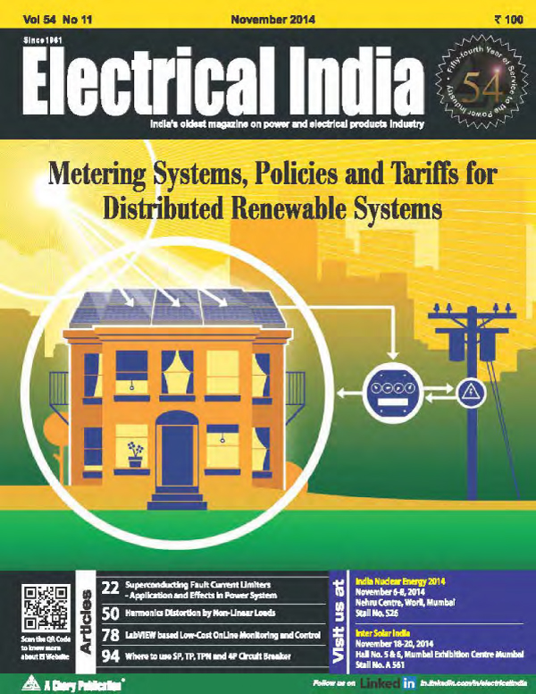 online news, blogs, news articles, Case Studies, Industry Articles, Article Publications, Journal | energy & power industry | Electrical India December 2014 - Electrical India Magazine on Power & Electrical products, Renewable Energy, Transformers, Switchgear & Cables
