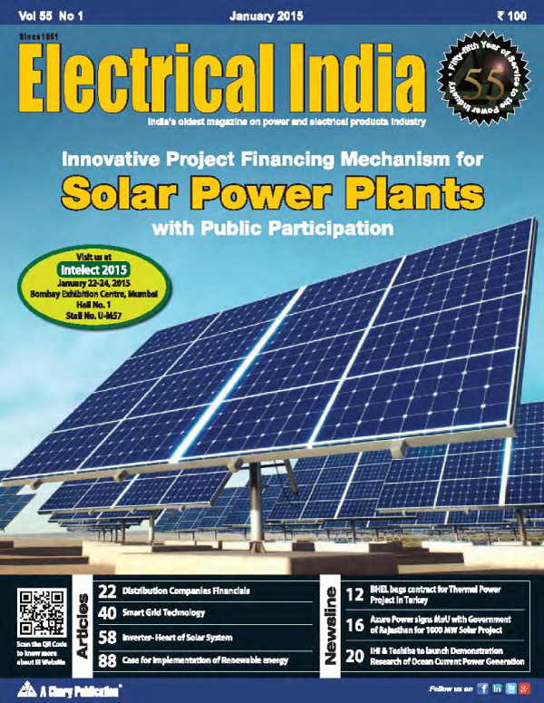 online news, blogs, news articles, Case Studies, Industry Articles, Article Publications, Journal | energy & power industry | Electrical India December 2015 - Electrical India Magazine on Power & Electrical products, Renewable Energy, Transformers, Switchgear & Cables
