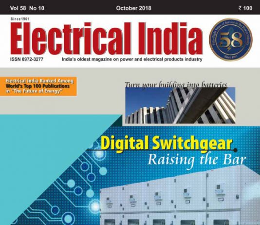online news, blogs, news articles, Case Studies, Industry Articles, Article Publications, Journal | energy & power industry | Electrical India November 2018 - Electrical India Magazine on Power & Electrical products, Renewable Energy, Transformers, Switchgear & Cables