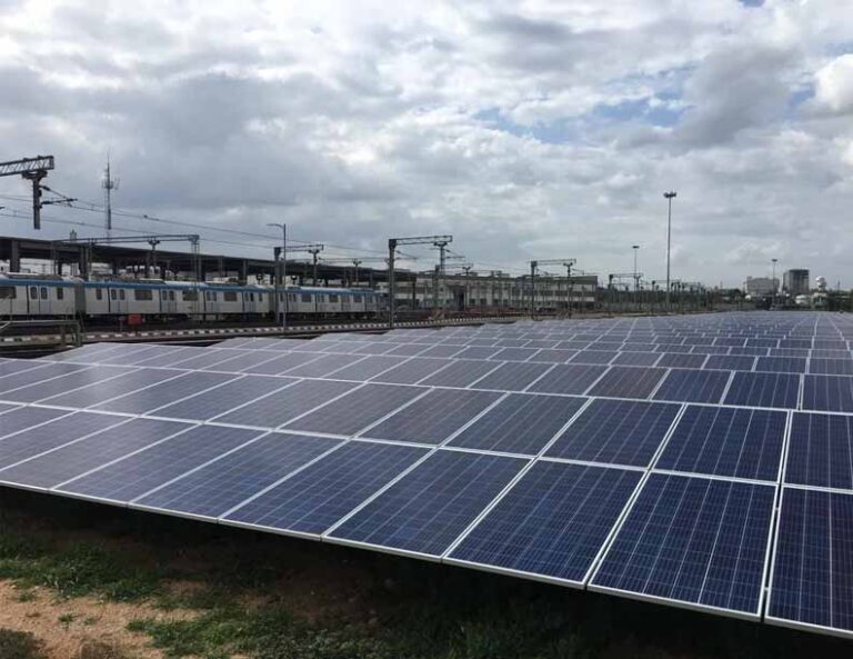 AMP ENERGY INDIA POWERS L&T METRO RAIL HYDERABAD WITH SOLAR