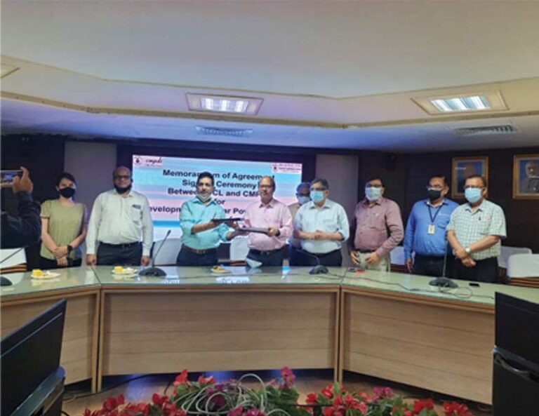 CMPDI, CCL INK MOA FOR DEVELOPMENT OF SOLAR POWER PROJECTS