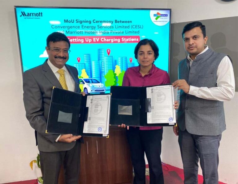 CESL SIGNS MOU WITH MARRIOTT INTERNATIONAL TO DEVELOP EV CHARGING UNITS