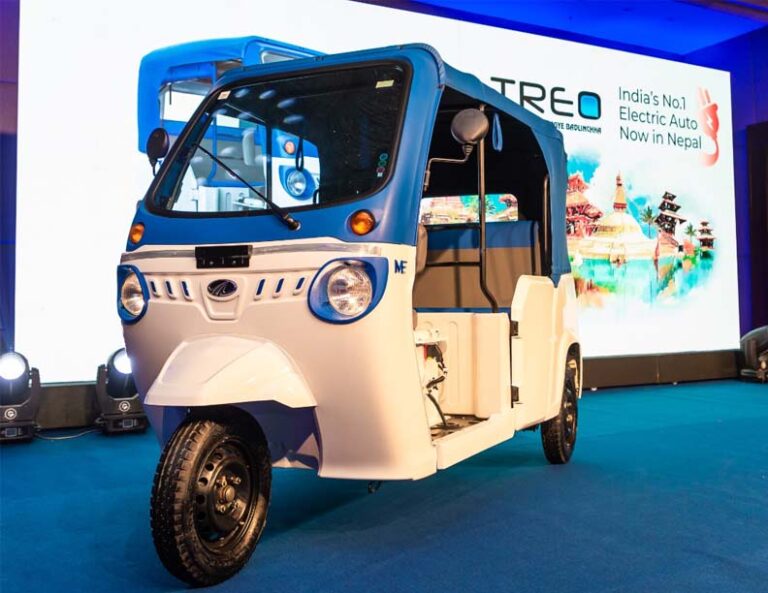 MAHINDRA ELECTRIC MOBILITY LAUNCHES ELECTRIC THREE-WHEELER TREO IN NEPAL