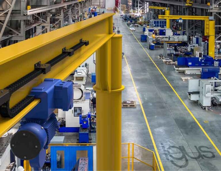 igus energy supply, the only one of its kind in the world, makes jib cranes safer