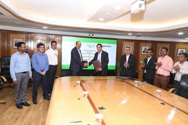 NTPC RENEWABLE ENERGY LTD., SIGNS TERM SHEET WITH GREENKO ZEROC PVT. LTD.