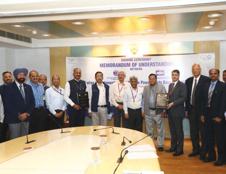 BHEL, NPCIL SIGN MOU FOR COLLABORATION FOR PHWR TECHNOLOGY BASED NUCLEAR POWER PLANTS