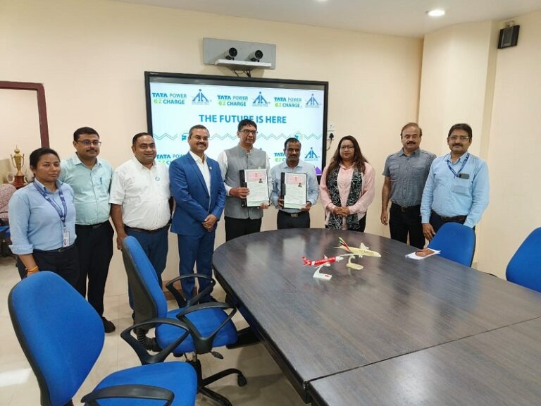 Tata Power collaborates with Kolkata Airport Authority to install EV chargers