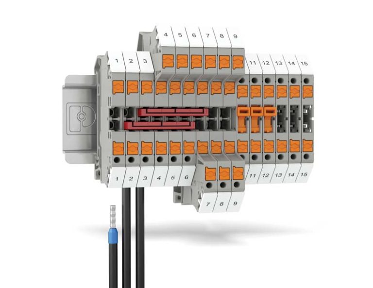 PTV – Push-in terminal blocks with vertical conductor connection by Phoenix Contact
