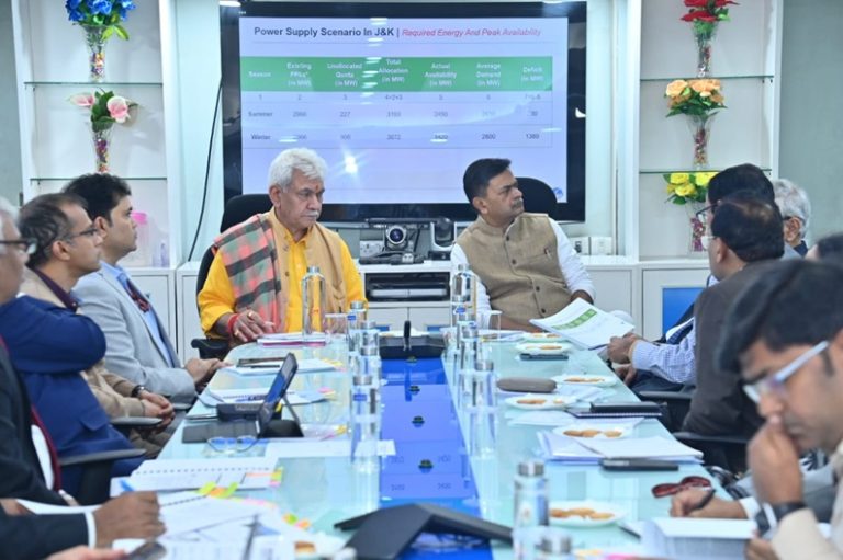 CG ALLOCATES 1,972 MW ADDITIONAL POWER TO J&K TO MEET WINTER ELECTRICITY DEMAND