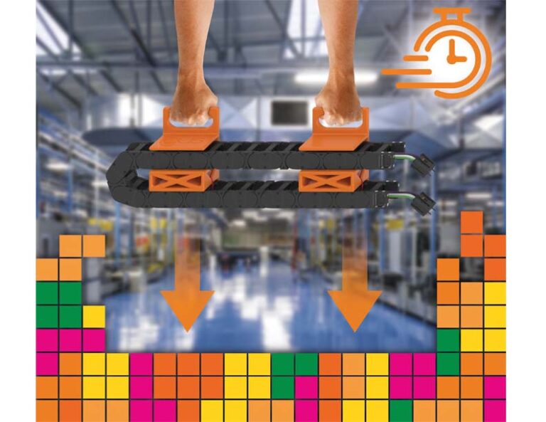 Position ready-to-install energy chains easily, quickly and accurately