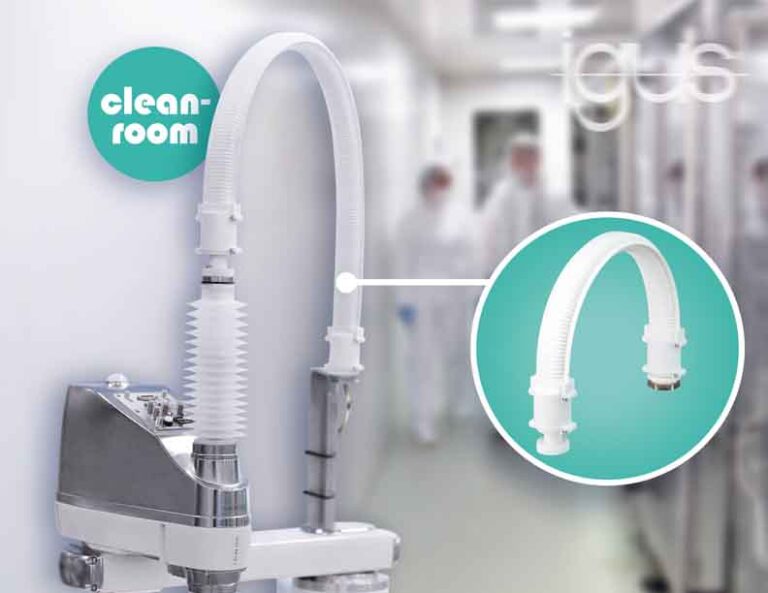 New igus energy supply system for SCARA robots in cleanrooms