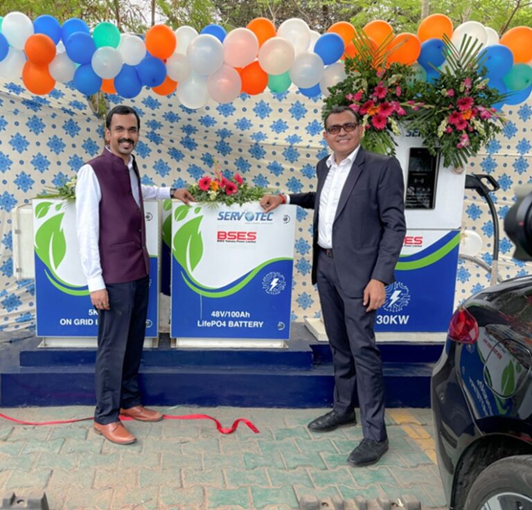 Servotech Installs Solar-Powered EV Charging Station in Delhi