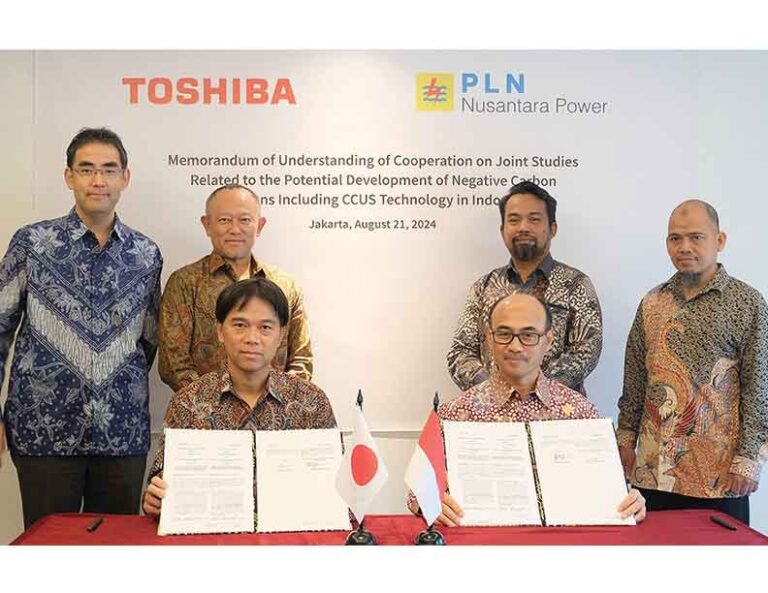 Toshiba, PLN Nusantara Power to Explore Early Application of CO2 Capture Technology
