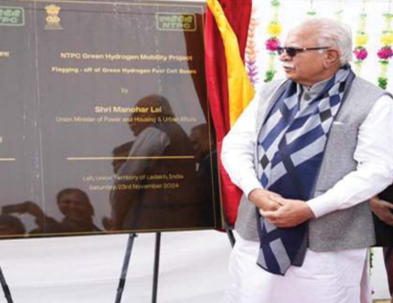 Union Minister of Power Flags off NTPC’s Green Hydrogen Venture at Leh