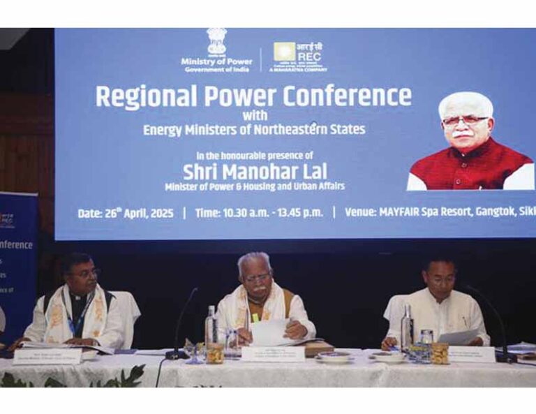 Power Minister Addresses North Eastern States through Regional Meet